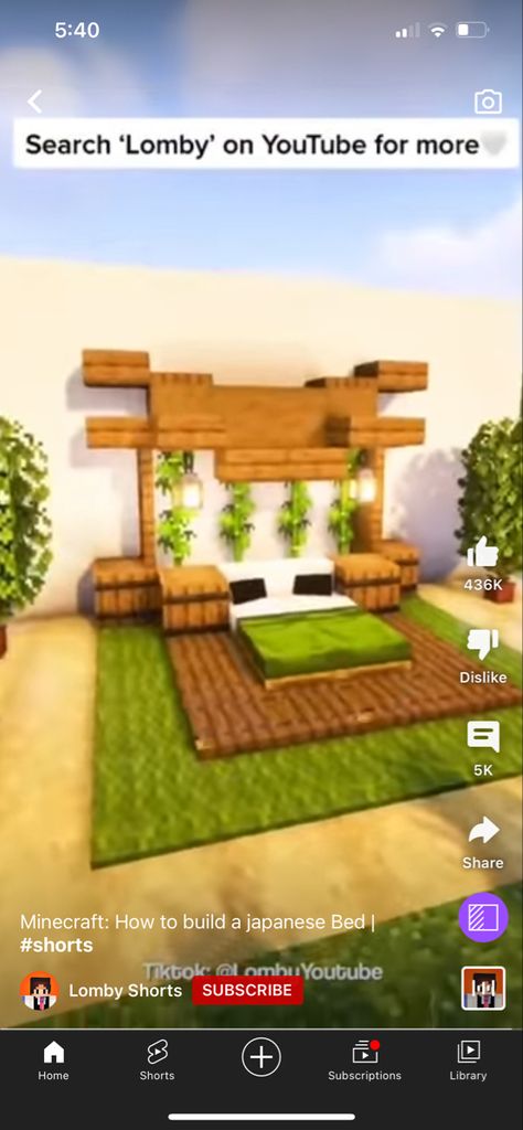 Japanese Bed Minecraft, Minecraft Japanese Builds Interior, Minecraft Dog Kennel Ideas, Minecraft Japanese Bedroom, Japanese Buildings Minecraft, Room Ideas Japanese, Japanese Builds Minecraft, Bed Minecraft Ideas, Minecraft Exterior Design