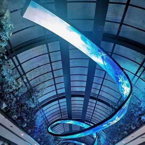 Organic Installation, Flexible Led Screen, Shopping Mall Design, Museum Exhibition Design, Ship Design, Led Video Wall, Led Curtain, Mall Design, Studio Interior Design