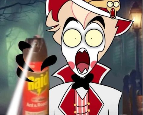 Hazbin Hotel Reaction Pics, Spongebob Funny, Lucifer Morningstar, Fandom Funny, Funny Dog Pictures, Reaction Pics, Hotel Art, Helluva Boss, Really Funny Pictures