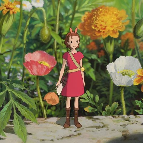 The Secret World Of Arrietty, Studio Ghibli Tattoo, Animation Classes, Secret World Of Arrietty, Personajes Studio Ghibli, Ghibli Tattoo, Arte Alien, Ghibli Artwork, The Secret World