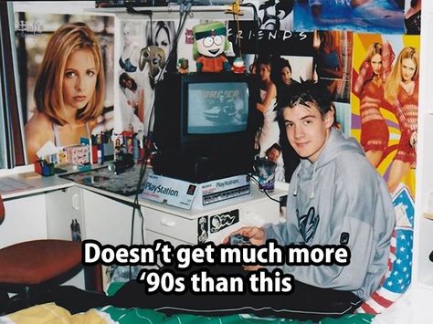 Brother Room, 90s Room, 90s Bedroom, Gamer Boyfriend, Old Commercials, Older Brother, Bedroom Posters, Late 90s, 90s Kids