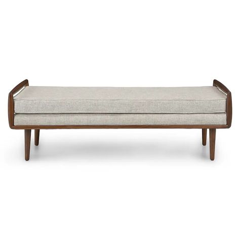 Mid Century & Modern Bedroom Benches | Article Bench At Foot Of Bed Modern, Sherpa Bench Bedroom, Mid Century Modern End Of Bed Bench, Boucle Bench End Of Bed, Sherpa Ottoman Bench, Bedroom Bench Modern, Bed End Bench, Bedroom Benches, Mid Century Bed