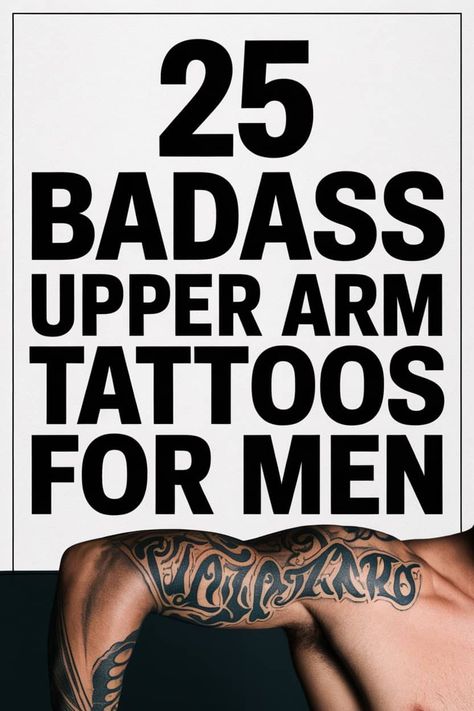 25 Versatile Male Upper Arm Tattoo Ideas for Every Style Utopia Tattoo Ideas, Tattoo On Biceps Men, Elegant Tattoos Men, Side Tattoos For Men Ribs, Forearm Tattoo Men Ideas, Boulder Tattoo, Men Sleeve Tattoo Ideas, Outer Bicep Tattoo Men, Inner Arm Tattoo For Men