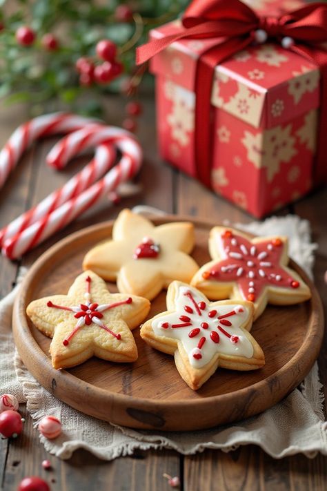 Delicious Star-Shaped Cookies for a Festive Holiday Spread Cookie Arrangements, Star Shaped Cookies, Anniversary Cookies, Shaped Cookies, Shaped Cookie, Holiday Magic, Holiday Cookies, Christmas Treats, Star Shape