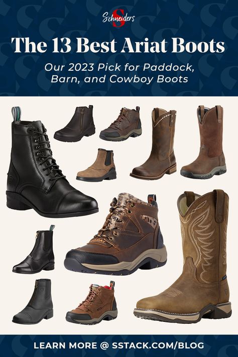 13 Best Ariat Boots - Best-Selling Paddock, Barn, and Cowboy Boots Barn Boots, Paddock Boots, Ariat Boots, Country Girl Style, Long Hours, The Barn, Country Girl, Girl Style, Country Girls