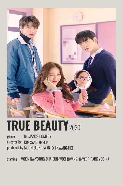 kdrama wall poster indie True Bueaty Poster, True Beauty Minimalist Poster, True Beauty Kdrama Poster, True Beauty Poster, Series Checklist, Cdrama Romance, True Beauty Kdrama, Lisa Rockstar, Beauty Movie