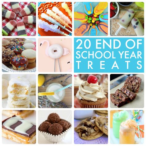 20 end of school year treats End Of School Year Party, School Party Food, School Party Snacks, Graduation Food, End Of Year Party, Party Sweets, Classroom Treats, Party Food Ideas, Snack Gift