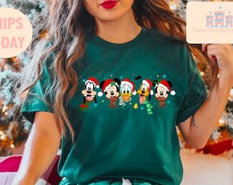 Disney Christmas T-shirts, Disney Christmas Tshirt, Family Disney Shirts Christmas, Vintage Disney Shirts, Magic Kingdom Shirt, Disney Couple, Disney Christmas Shirts, Disney Trip Shirts, Trip Shirts