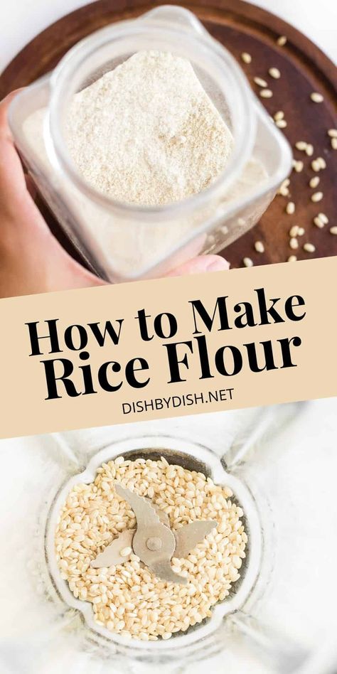 Brown Rice Flour Recipes, Easy Brown Rice, Rice Bread Recipe, Make Rice Flour, Rice Flour Cookies, Gluten Free Flours, Rice Flour Recipes, Make Brown, Rice Bread