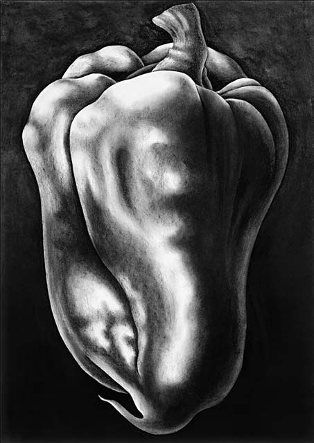 enlarged vegetables in tonal values in charcoal-we could do the veggies and fruits native to Taiwan in class Value Drawing, High School Art Lessons, High School Art Projects, Teaching Drawing, Observational Drawing, Ap Studio Art, Art Charcoal, Value In Art, Object Drawing