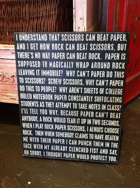 Paper Doug Funnie, Sidewalk Signs, Funny Commercials, Commercial Ads, We Will Rock You, Rock Paper Scissors, Paper Scissors, E Card, Laughter Is The Best Medicine