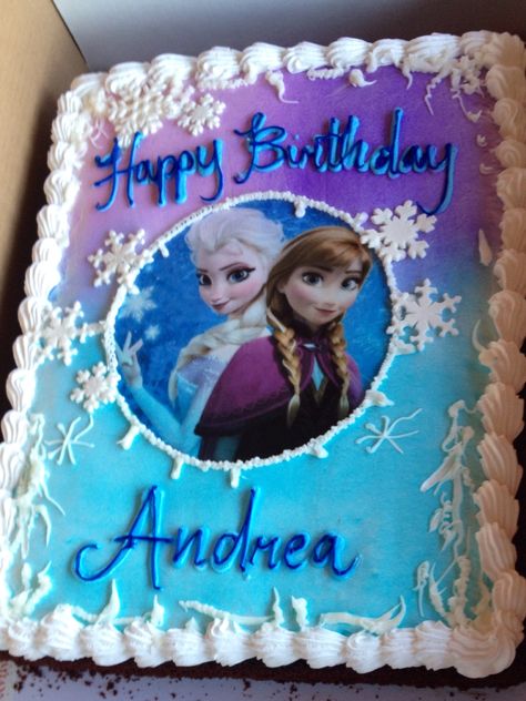 Frozen Birthday Cake Sheet, Frozen Sheet Cake Ideas, Frozen Sheet Cake, Elsa Birthday Cake, Pastel Frozen, Frozen Birthday Party Cake, Frozen Themed Birthday Cake, Fruit Birthday Cake, Frozen Bday Party