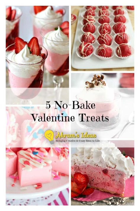 5 No Bake Valentine Treats No Bake Valentine Treats, Valentine Treats For Coworkers, Treats For Coworkers, Valentines Treats, Valentine Treats, No Bake Treats, Special Someone, No Bake, Your Special