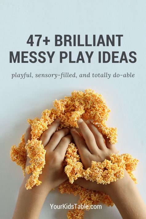 Easy Messy Play, Toddler Messy Play, Picky Eating Toddler, Messy Games, Sensory Toys For Toddlers, Messy Play Ideas, Messy Play Activities, Diy Sensory Toys, Diy Sensory