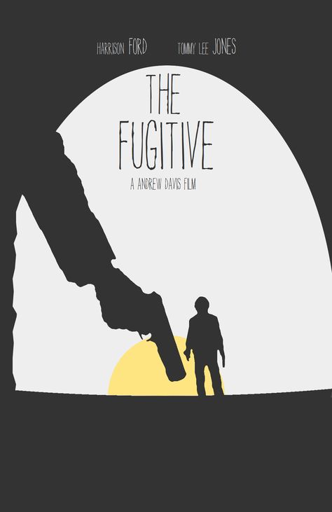 8: The Fugitive The Fugitive Movie Poster, American Advertising, The Fugitive, Tommy Lee Jones, Movie Prints, Alternative Movie Posters, Harrison Ford, Movie Poster Art, Psychological Thrillers