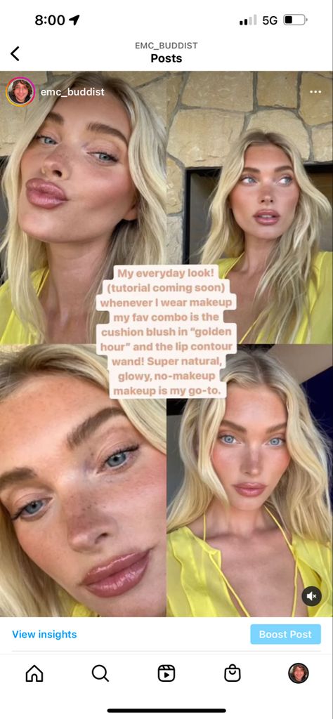 Who atill isnt allowed to see me yet 😘 Elsa Hosk Style, Sunkissed Makeup, Fresh Face Makeup, Everyday Makeup Tutorials, Celebrity Makeup Looks, Ethereal Makeup, Lip Contouring, Romee Strijd, Neutral Makeup