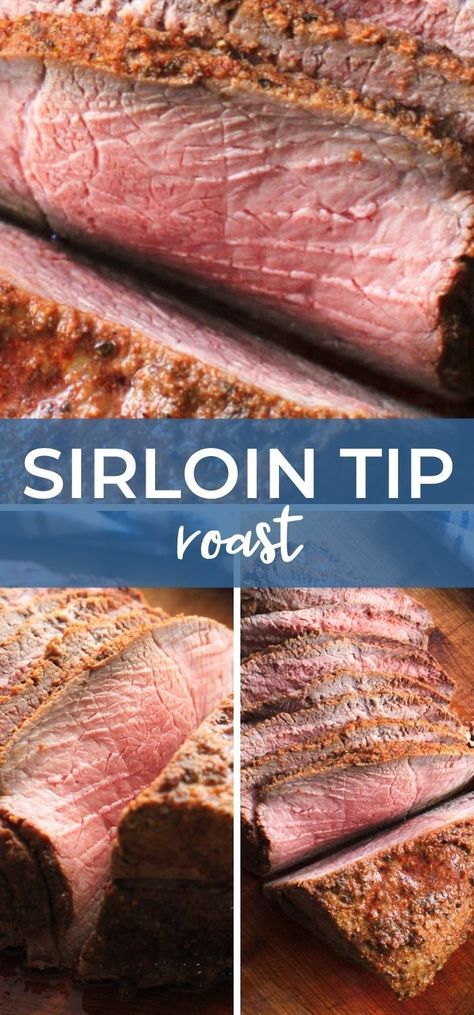 This herb-rubbed Sirloin Tip Roast is a frugal cut of beef that yields delicious, flavorful, juicy meat. You won't believe how easy it is to make! Sirloin Roast Oven, Sirloin Tip Roast Oven, Roast Beef Marinade, Sirloin Roast Recipes, Beef Sirloin Tip Roast, Sirloin Recipes, Tip Roast, Beef Loin, Beef Tenderloin Recipes