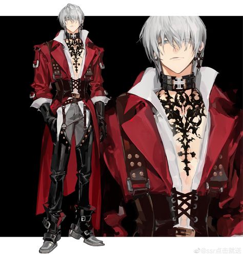 Dante Devil May Cry, Red X, Black Clothes, Devil May Cry, Character Design Male, 영감을 �주는 캐릭터, Mode Inspo, Character Design References, Fantasy Clothing