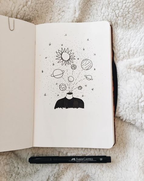 Honestly my thoughts and feelings are a mess☄️ #books #animals #nature #flowers #white #black #grey #grunge #hipster #art #aesthetic #positivity #plants #sheets #bands #fashion #makeup #happy #sad #moon #winter #tumblr Space Drawings, Hipster Art, Realistic Pencil Drawings, Sketch Ideas, Pencil Art Drawings, Book Art Drawings, Doodle Drawings, Art Drawings Simple, الرسومات اللطيفة