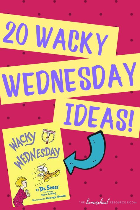 20 simple, low prep Wacky Wednesday ideas to help create a memorable and wacky day for your kids! Find Wacky Wednesday STEM activities, wacky crafts, and wacky surprises! Preschool Wacky Wednesday Ideas, Wacky Wednesday Writing Prompt, Wild And Wacky Day At School, Put Me In A Zoo Craft Dr. Seuss, Wacky Wednesday Outfit For Teachers Easy, Dr Seuss Wacky Wednesday Craft, Wacky Wednesday Outfit Dr Seuss, Wacky Wednesday Activities Kindergarten, Wacky Wednesday Decorations