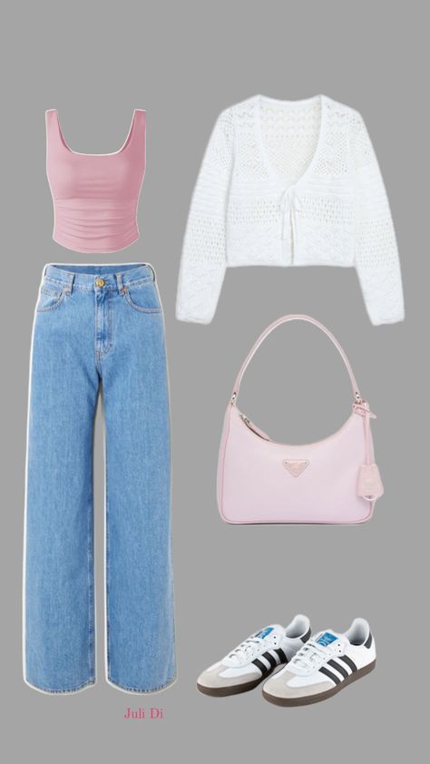 Adidas samba outfit idea 🩷 Outfit Inspo Pink, Adidas Samba Outfit, Samba Outfit, Adidas Fashion, Stockholm Fashion, Pink Outfits, Back To School Outfits, Pink Outfit, Adidas Samba