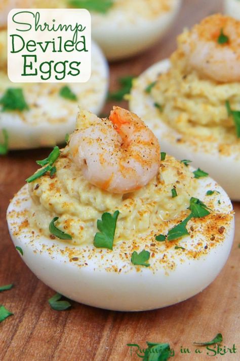 Deviled Eggs With Shrimp, Pickled Shrimp Recipe, Greek Yogurt Deviled Eggs, Deviled Egg Recipes, Shrimp Deviled Eggs, Healthy Deviled Eggs, Perfect Deviled Eggs, Southern Deviled Eggs, Deviled Eggs Recipe Easy