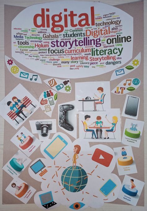 Ict Collage, Technology Collage, Tech Lab, Computer Projects, Teaching Technology, Digital Literacy, Collage Making, Kids Diy, Diy Creative Crafts