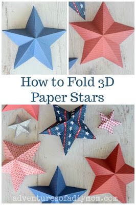 Star Paper Craft, 3d Paper Star, Juleverksted For Barn, Kerajinan Diy, Diy Star, Learn Crafts, Diy Stationery, 3d Paper Crafts, Paper Crafts Origami