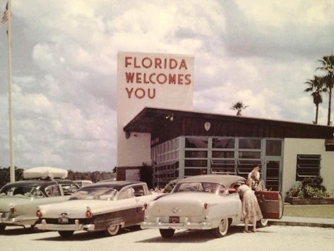 Old photos of Florida Welcome Center, Florida Oranges, Panama City Beach Florida, Florida Girl, Car Dealers, Roadside Attractions, Old Florida, Vintage Florida, Panama City Beach