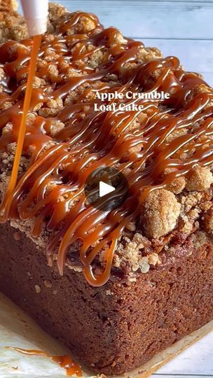 55K views · 5K reactions | Apple Crumble Loaf Cake with caramel drizzle. Recipe👇👇

This eggless loaf cake is made with unrefined sugar (Jaggery Powder).You can easily make it dairy-free and vegan. This cake is Extra moist, fluffy and not too sweet. So i drizzled some caramel (optional). It is super easy to make! 

Crumb Topping:
•35g Butter(2 tablespoons) ( Melted, I have used vegan butter stick)
•80g (2/3 cup) All Purpose Flour 
•55g (1/4 cup)Light Brown Sugar (or Jaggery Powder)
•1/8tsp  Salt 
•1/2tsp Cinnamon powder 

Method:-
-Combine brown sugar, all purpose flour, salt & cinnamon in a bowl.
-Add melted butter. Mix until it is crumbly. 
-Chill in the fridge/freezer until ready to use. 
-You can store it in freezer for up to 1 month. 

Apple Loaf Cake:
•135ml (1/2cup + 1tablespoon) M Caramel Drizzle Recipe, Flavored Bread, Apple Loaf Cake, Drizzle Recipe, Apple Loaf, Jaggery Powder, Butter Stick, Cake With Caramel, Caramel Drizzle