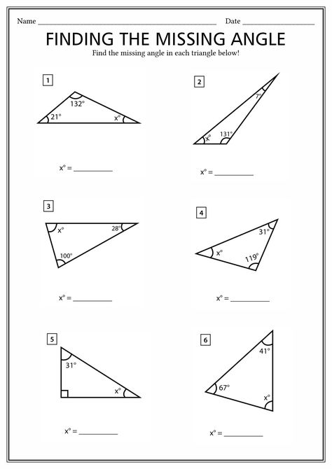 Missing Angles In Triangles, Right Triangle Trigonometry, Tutoring Tips, Trigonometric Ratios, Classifying Triangles, Back To School Images, Trigonometry Worksheets, Boundaries Worksheet, Geometry Angles