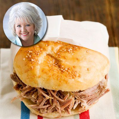 Paula Deen Pulled Pork, Bbq Sandwich Recipe, Bbq Sandwich, Pulled Pork Recipe, Paula Deen Recipes, Crockpot Pulled Pork, Pulled Pork Recipes, Pork Recipe, Bbq Pulled Pork