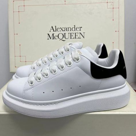 Alexander McQueen black velvet tail sneakers Mcqueen Shoes, Alexander Mcqueen Shoes, Women's Sports, Fashion Sneakers, Sneaker Shopping, Sports Shoes, Sneakers White, Black Velvet, Sports Women