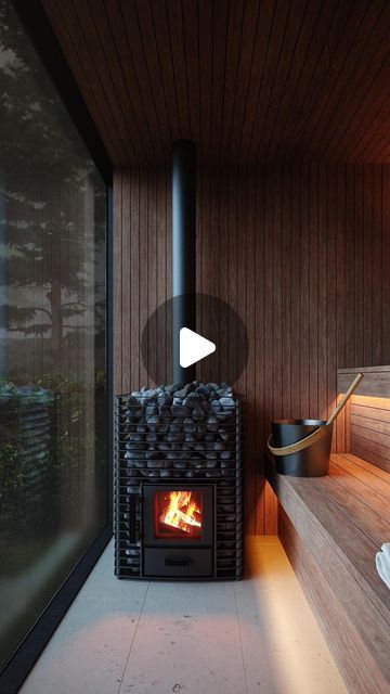 Sauna Architecture, Wood Burning Sauna Diy, Outdoor Wood Burning Saunas, Wood Fired Sauna, Wood Fire Sauna, Sauna With A View, Modern Saunas Superior Sauna & Steam, Outdoor Sauna, Farmhouse Garden