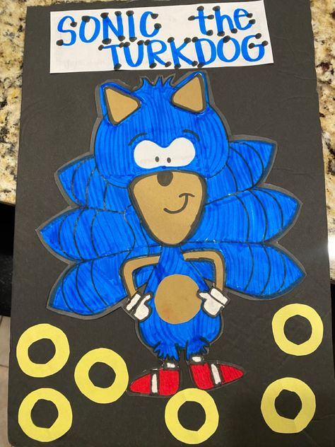 Disguise A Turkey Sonic, Disguise Turkey, Disguise A Turkey, Turkey Project, Turkey Disguise, School Projects, Teaching Ideas, Sonic, Crafts For Kids