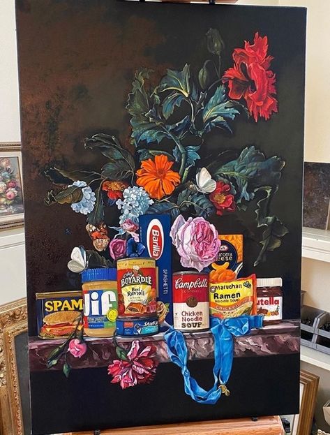 Classic Still Life, Thrift Store Art, Waste Art, Appropriation Art, Still Life Artists, Pop Culture Art, Arte Inspo, Images Gif, Art Store