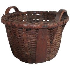 Apple Basket, Old Baskets, Apple Baskets, Square Nail, Basket Case, Decorative Baskets, Bamboo Basket, Bent Wood, Modern And Antique