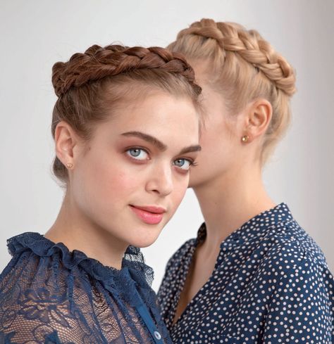 Circle your head with a Victorian crown dutch braid Crown Dutch Braid, Half Dutch Braid, Hairstyles Crown, Headband Braids, Dutch Braid Headband, French Braid Headband, Dutch Braid Crown, Victorian Crown, Crown Braid Updo