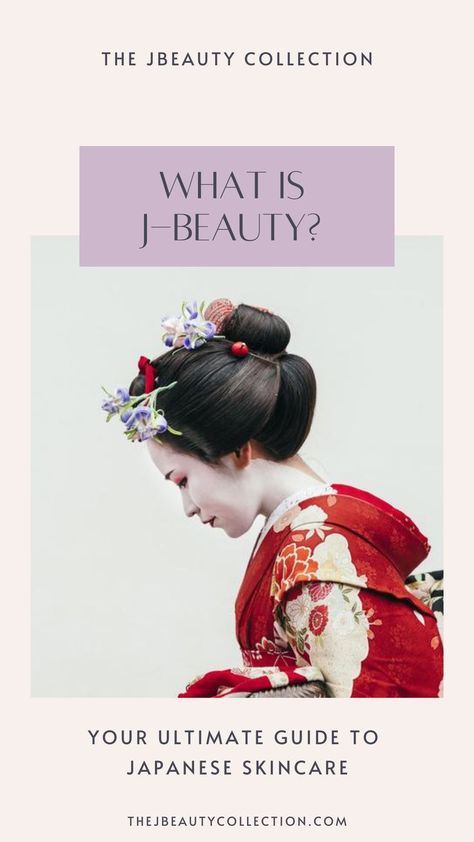 Profile (side-view) of a Japanese Geisha wearing a red kimono, with traditional white face makeup, red eyeshadow, and red lipstick. She has her hair in an updo with flowers and accessories and is looking down. Japanese Beauty Routine, J Beauty Skincare, Best Japanese Skincare Products, Japanese Habits, K Beauty Skin Care, Asian Skin Care Routine, Japanese Skincare Routine, Japan Skincare, Best Japanese Skincare