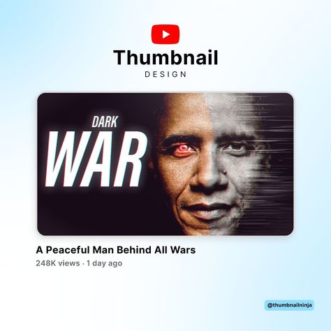 Concept Design Title:- A Peaceful Man Behind All Wars (Full Documentary) #graphicdesigner #thumbnail #youtube #explore Minimal Youtube Thumbnail, Motivational Thumbnail, Documentary Thumbnail, Simple Youtube Thumbnail, Creative Youtube Thumbnail Design, Design Title, Youtube Thumbnails, Thumbnail Design, Youtube Thumbnail