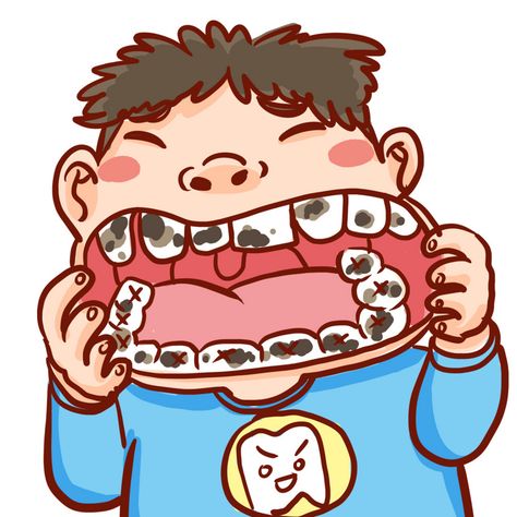 Tooth Caries, Dentist Cartoon, Tooth Cartoon, File Decoration Ideas, Homemade Facial Mask, Loose Tooth, Preschool Activities Toddler, Dental Art, Pediatric Dentistry