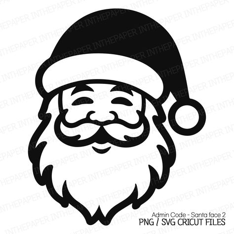 Santa Outline, Santa Face Svg, Pes Files, Laser Crafts, Santa Claus Face, Postcard Mockup, Christmas Cricut, Fairytale Nursery, Hat Vector