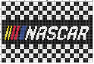 Kendra's Crocheted Creations: NASCAR  graph Nascar Crochet Blanket Pattern, Nascar Perler Bead Patterns, Nascar Crafts, C2c Patterns, C2c Crochet Blanket, Graph Crochet, Tapestry Crochet Patterns, C2c Crochet, Crochet Amigurumi Free Patterns