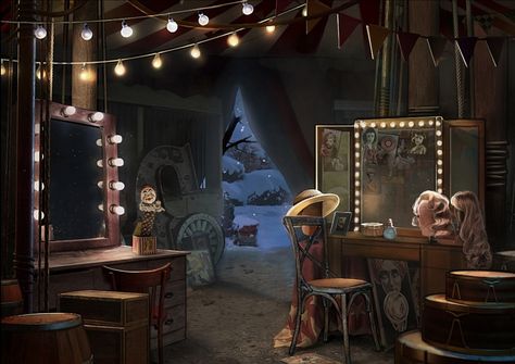 Circus Interior, Circus Room, Club Background, Circus Background, Interior Concept Art, Circus Aesthetic, Dark Circus, Episode Backgrounds, Escape Room Game