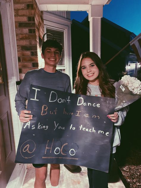 Dance Hoco Proposals Ideas, Hobo Proposals, Girls Asking Guys To Hoco, Homecoming Dance Proposal, Girl Ask Guy, Cute Hoco Proposals, Prom Invites, Hoco 2023, Cute Promposals