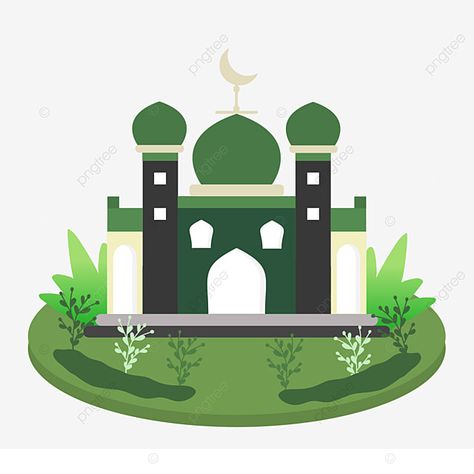 muslim,islam,agama,tempat ibadah,shalat,mesjid,bangunan,hijau,rumput,kubah,persegi,tanaman,bulan sabit,hari raya Hari Raya, Clipart Images, Free Png, Png Clipart, Png Image, Graphic Resources, Transparent Background, Free Download, Mario Characters