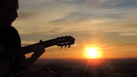 Guitar Landscape, Cabin Wall Decor, Ville Valo, Rottweiler, Landscape Photos, Guitarist, Master Chief, Human Silhouette, Guitar