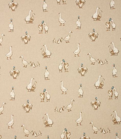 Vintage Duck Wallpaper, Farm Ducks, Aesthetic Illustration, Duck Wallpaper, Lucky Duck, Nursery Room Inspiration, Silly Goose, Contemporary Fabric, 背景 シンプル