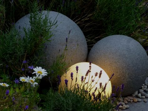 Light Granite, Garden Globes, Garden Balls, Globe Decor, Farmhouse Front, Garden Light, Garden Lights, Fall Porch, Ball Lights