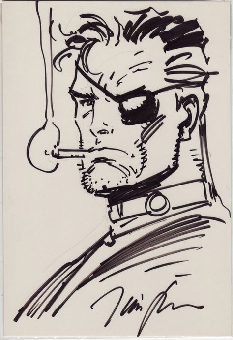 Marvel Comics Art Sketch, Dc Comics Art Drawings, Marvel Comic Art Style, Comic Eyes Drawing, How To Draw Comic Book Style, Nick Fury Comic, Jim Lee Sketch, Comic Book Faces, Comic Book Sketches